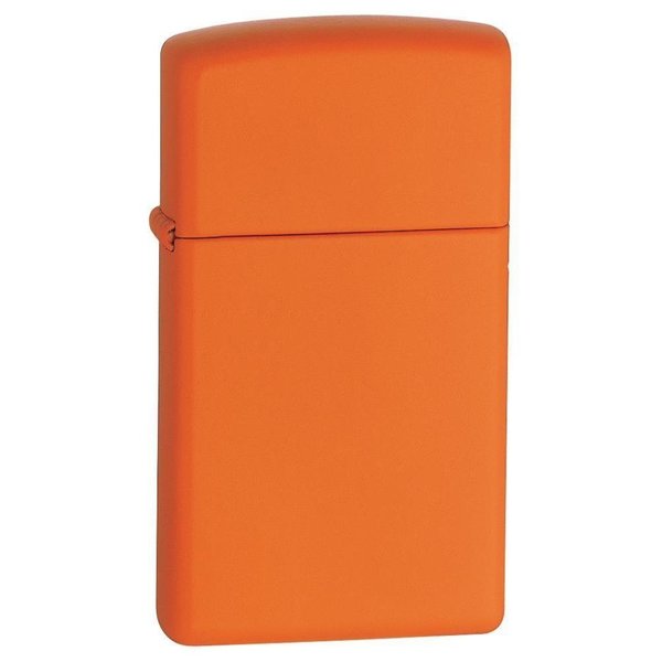 Zippo Slim Orange Matte Pocket Lighter 1631